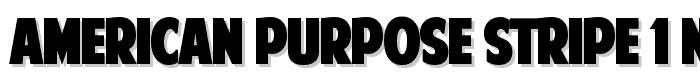 American Purpose STRIPE 1 Normal font